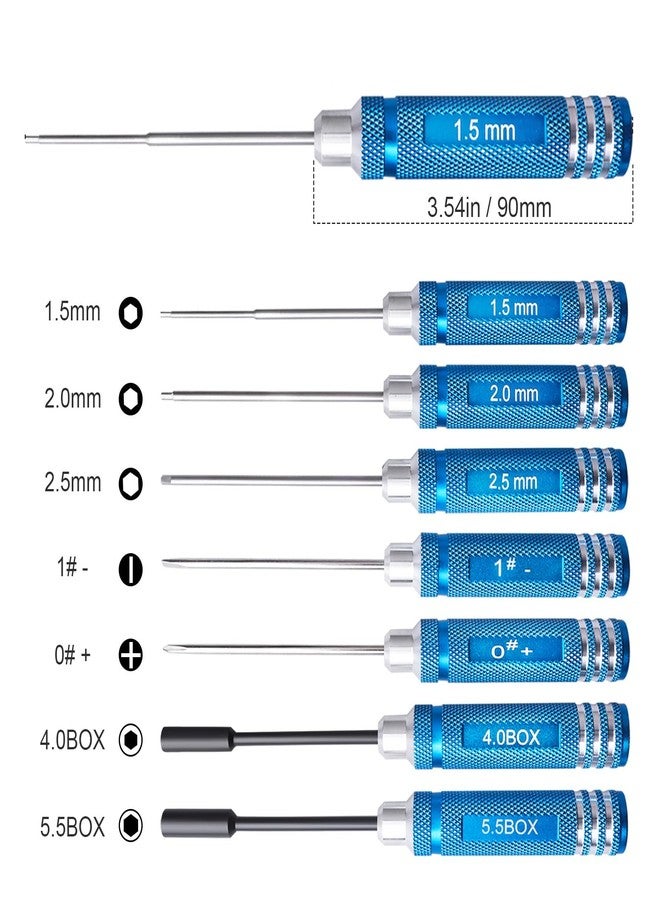 FriHobby RC Car Tool Kit - Screwdriver Set (Flat/Phillips/Hex/Nut), Screws Kit, Pliers, Wrench, Repair Tools for 1/8 1/10 RC Cars, Compatible with Traxxas Arrma Axial Redcat - Image 2