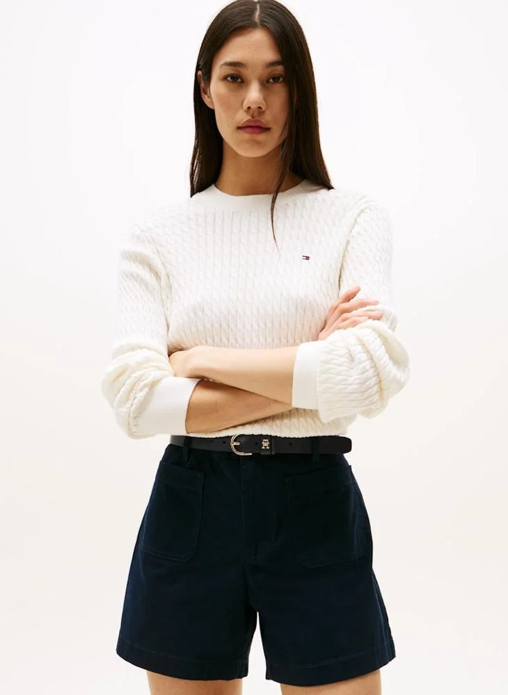 TOMMY HILFIGER CO CABLE FINE GG C-NK LS SWT