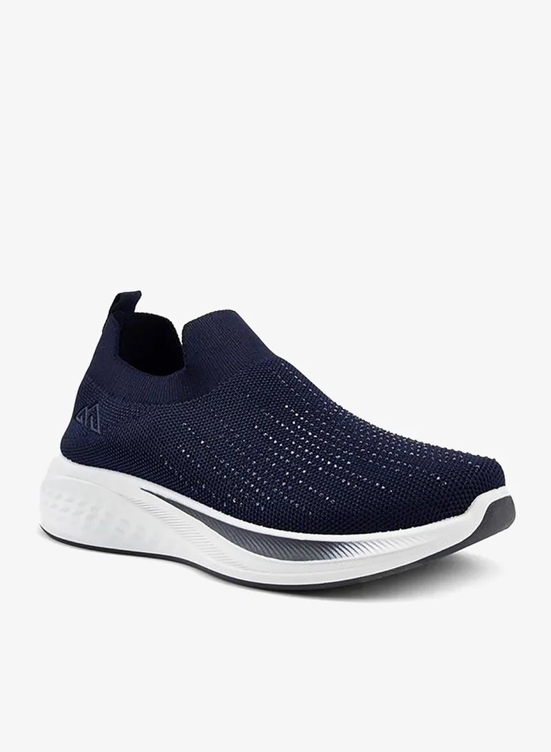 شو اكسبرس Embellished Slip-On Sports Shoes With Pull Tabs