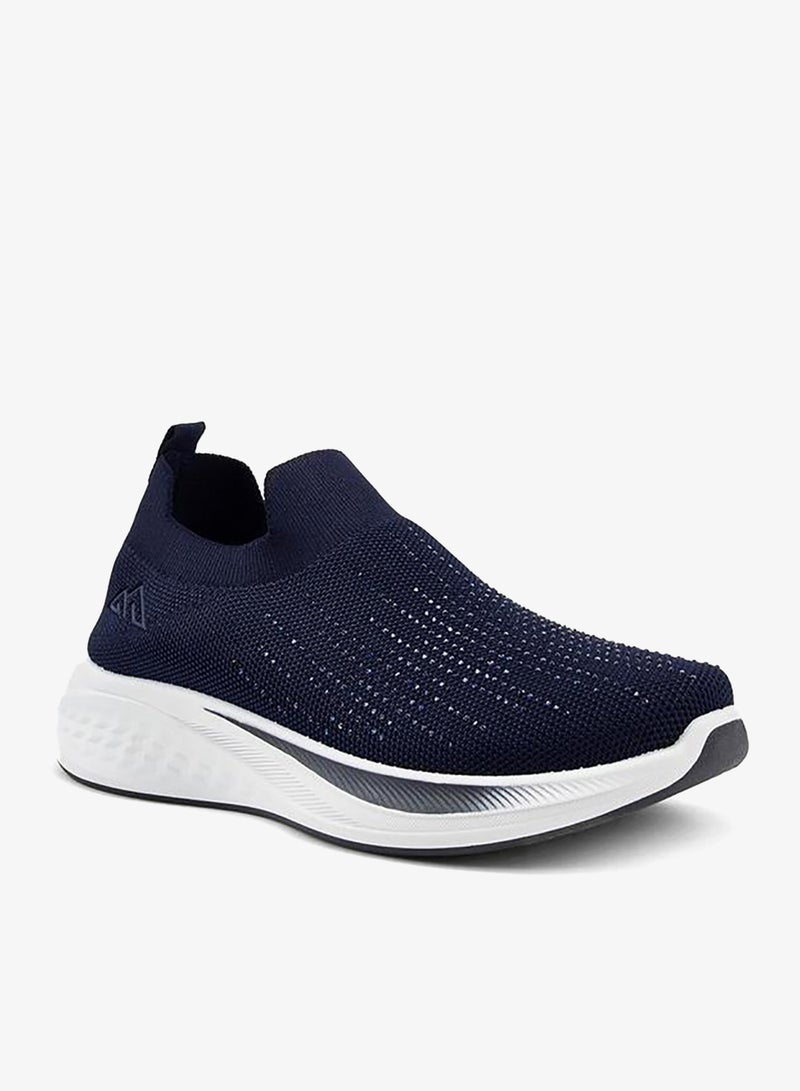 Oaklan by Shoexpress Embellished Slip-On Sports Shoes With Pull Tabs - Image 1