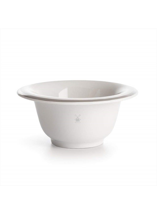 M MÜHLE MÜHLE White Porcelain Platinum Rim Shaving Dish - Image 1