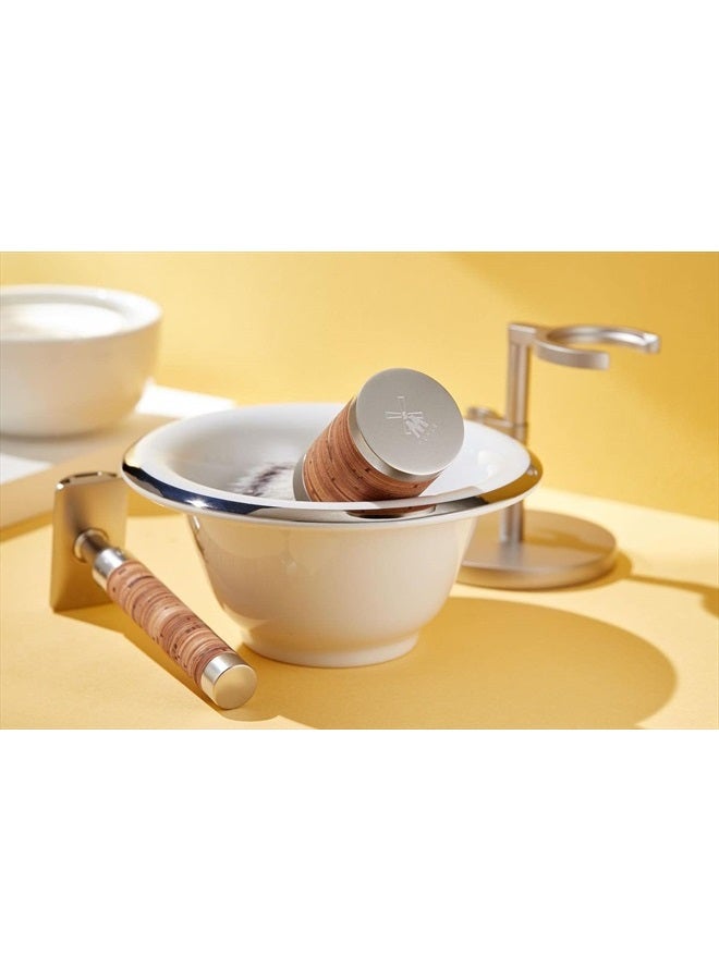 M MÜHLE MÜHLE White Porcelain Platinum Rim Shaving Dish - Image 4