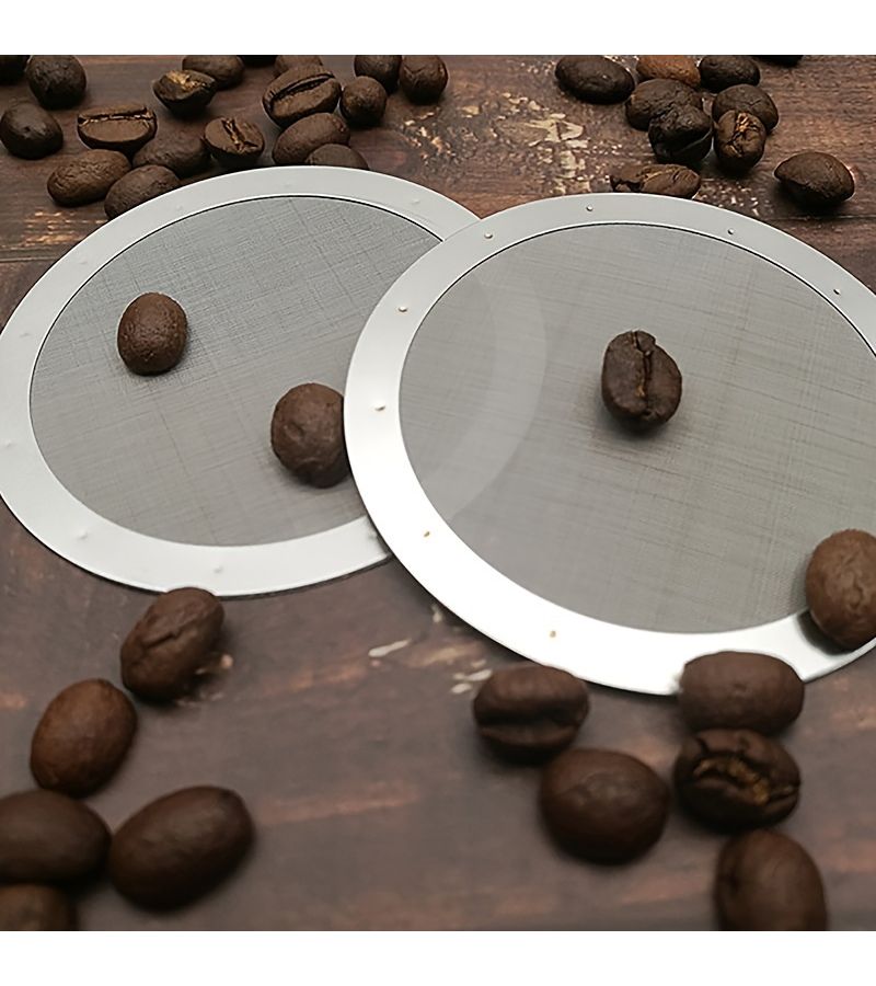 Stainless Steel Coffee Filter For AeroPress 1pc Reusable Fine Filter Enhances Flavor And Oil Content No Paper Needed - Image 2