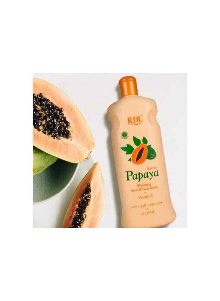 ار دي ال لوشن لتبييض اليد والجسم بخلاصة البابايا 600مل - Image 2