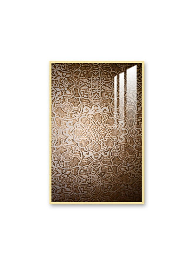 ماركتنا لوحة جدارية120×80سم مع برواز ذهبي وطبقة اكريلك شفاف بتصميم مودرن - Image 2