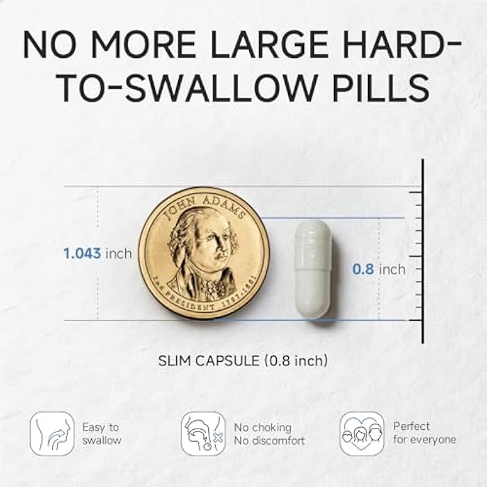 Alliwise Magnesium Glycinate Capsules, Magnesium Bisglycinate 800mg Chelated, Maximum Absorption, Gentle on Stomach, Small Easy to Swallow, Supports Restful Sleep, Muscle, Bone Health 180 Counts - Image 5