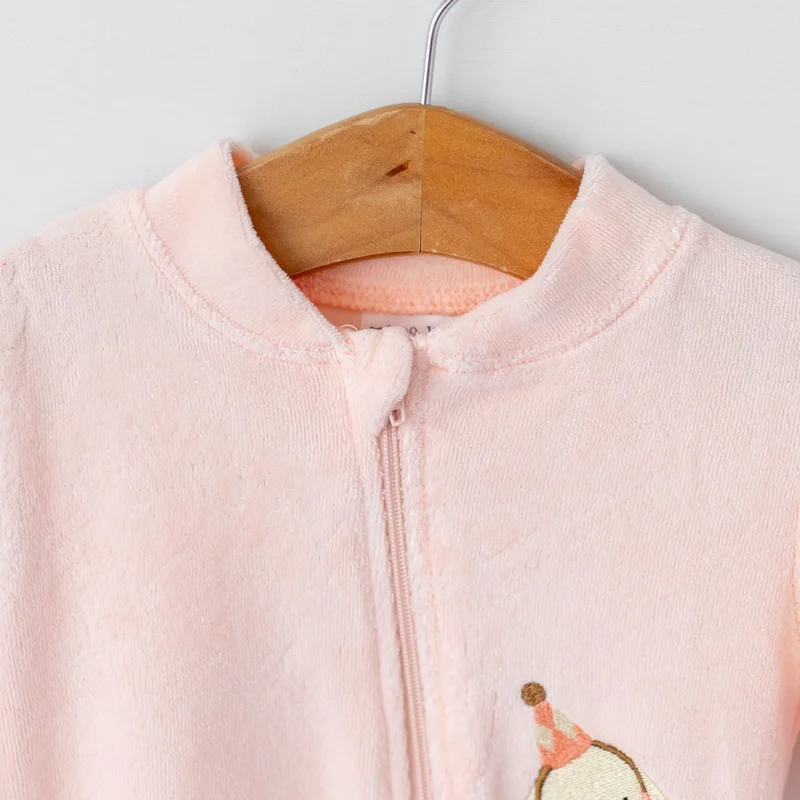 Mama Yoyo Velvet Sleeping Bag - Rabbit Embroidered