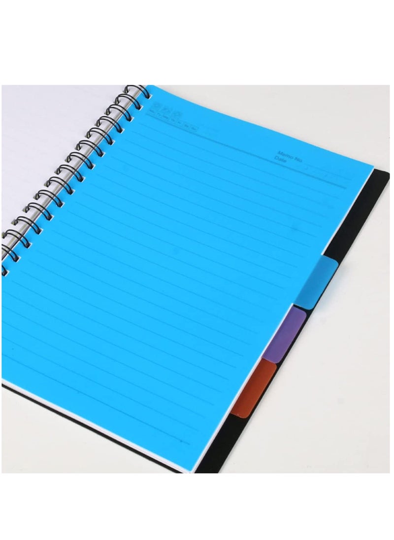 ECVV Spiral Lined B5 Notebook Loose-leaf Business Memo Notepad Sketchbook for School/Office, Diary Journal Subjects Notebook for /Kids, 105 Sheets/210 Pages  - Image 3