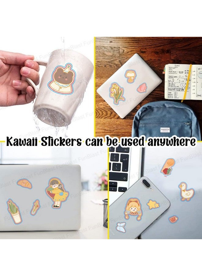 FunBlast Kawaii Stickers Set - 16 Sheet (100+ Pcs) DIY 3D Stickers for Girls, Aesthetic Sticker, Stickers for Journaling, Scrapbooking, Cute Stickers Set (YoYoTown-4X4=16Sheet) - Image 3