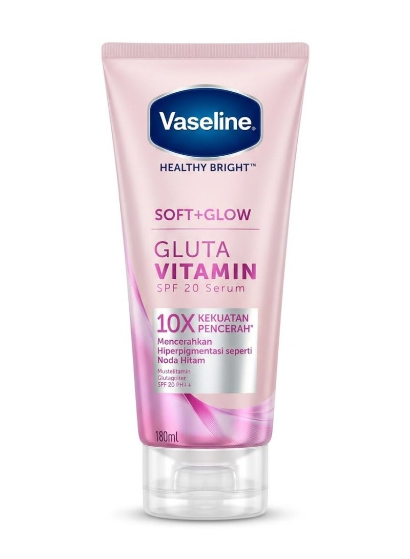 Vaseline Gluta Vitamin Serum for Lightening Hyperpigmentation and Dark Spots with SPF 20 - 180ml - Image 1