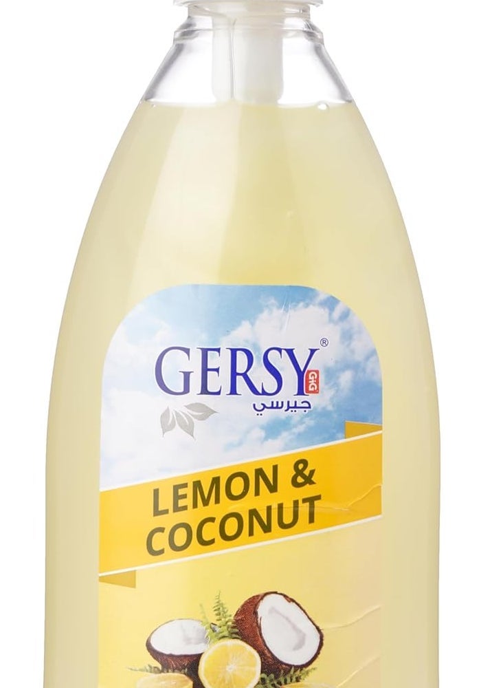 GERSY Liquid Hand Wash – Lemon & Coconut – Nourishing & Refreshing – 400ml - Image 1
