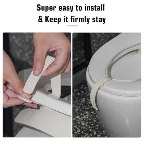 Doytn Toilet Pee Splash Guard – Urine Deflector Blocks Leaks Center Strap with Built-in O-Ring | Comfortable Pee Shield for Toddlers, Potty Training & Elderly | Fits Most Toilet Seats (2, 11.4x6.3inch) - Image 5