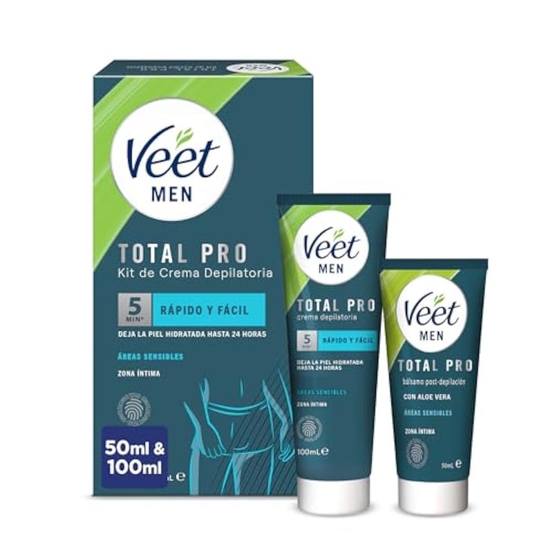 Veet Men 2 Steps Hair Removal Sensitive Areas Kit 200 ml - Image 1