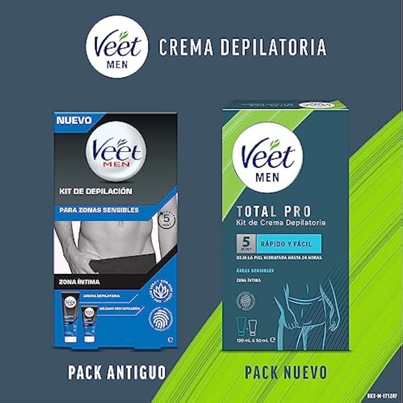 Veet Men 2 Steps Hair Removal Sensitive Areas Kit 200 ml - Image 5