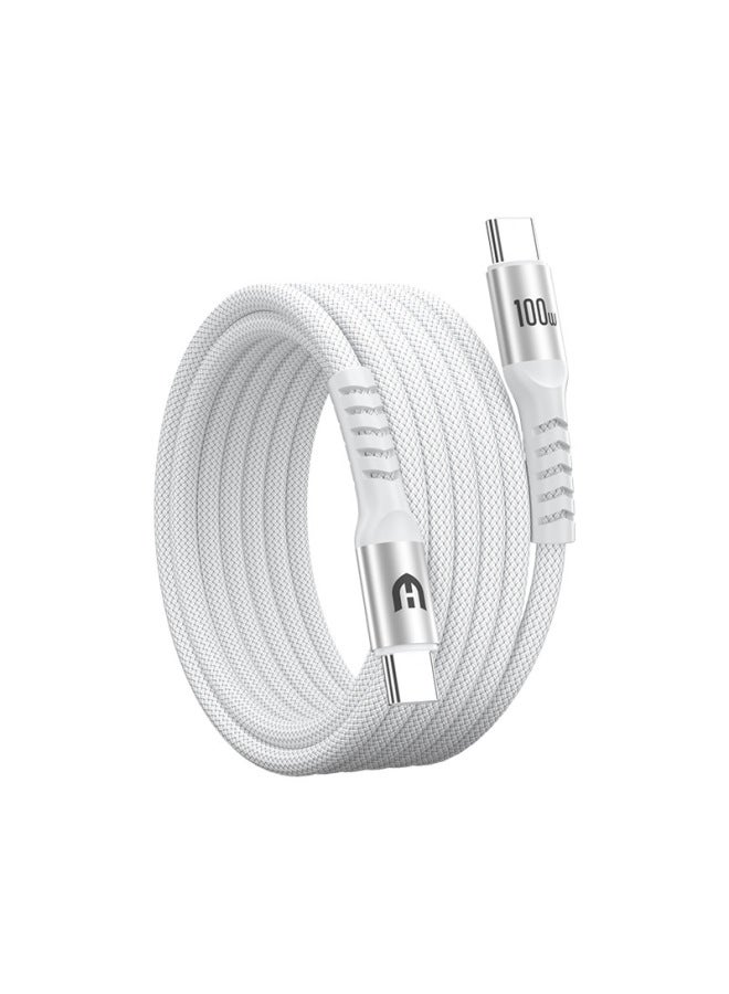 Pd100w Fast Charging Double-head Type-c Data Cable Suitable For Apple Huawei Notebook Extended Charging Cable 2.3m - Image 5