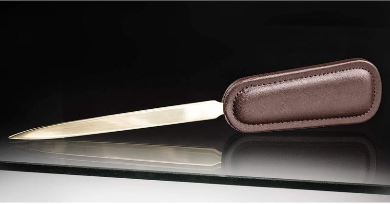 Dacasso مجموعة مكتب دكاسو الجلدية 7 قطع بني شوكولاتة - Image 4