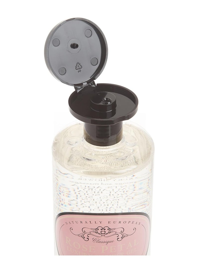 naturally european - Naturally European Shower Gel Rose Petal 500ml Bottle - Image 1