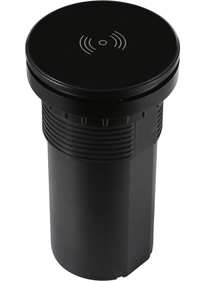TOEFL Quad desktop socket with USB, Type-C, and wireless charging black - Image 3
