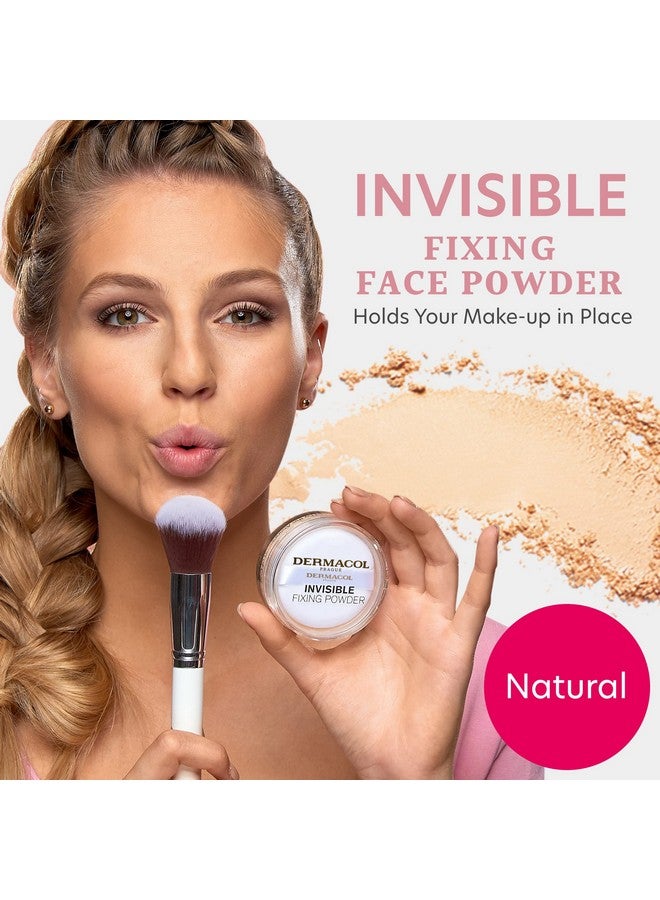 Dermacol - Invisible Fixing Face Powder, Touch-proof Translucent Setting Powder for Oily Skin & Other Skin Types, Loose Powder Makeup, Frangrance-Free Matte Powder with Powder Puff, Natural, 13.5 g - Image 2