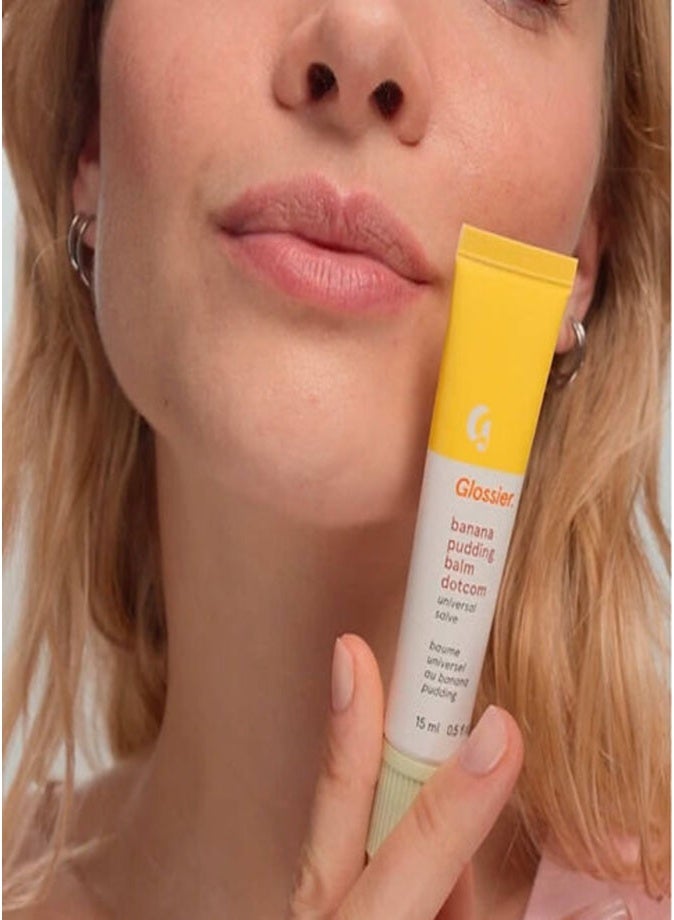 جلوسير بلسم الشفاه ومرهم البشرة "Balm Dotcom" من Glossier - نكهة بودينغ الموز، 15 مل - مرطب ومتعدد الاستخدامات - Image 3