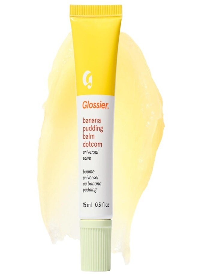 جلوسير بلسم الشفاه ومرهم البشرة "Balm Dotcom" من Glossier - نكهة بودينغ الموز، 15 مل - مرطب ومتعدد الاستخدامات - Image 1