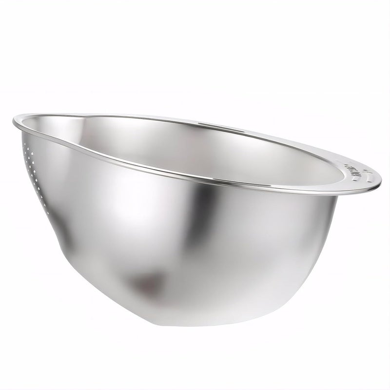 YENXIKU 4in1 Rice Washing Bowl Rice Washer Strainer Bowl Stainless Steel Colander for Quinoa Fruit and Vegetable Wash MultiPurpose Rice Strainer and Colander for Kitchen 1 Pack - Image 5