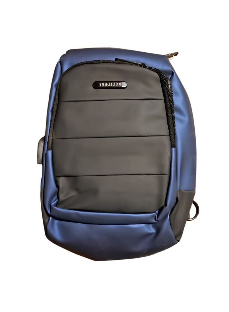 Men’s Crossbody Shoulder Bag – Blue – Practical & Stylish Design - Image 1