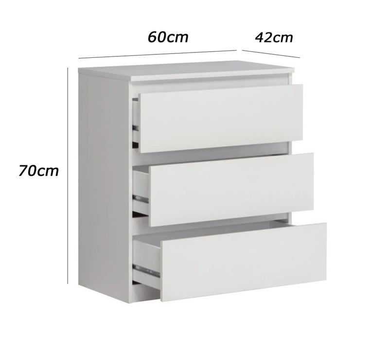 فرنتشر ستور كومود مودرن ام دي اف - ارتفاع 70 سم - عرض 60 سم - عمق 42 سم ، من فرنتشر ستور. - Image 5