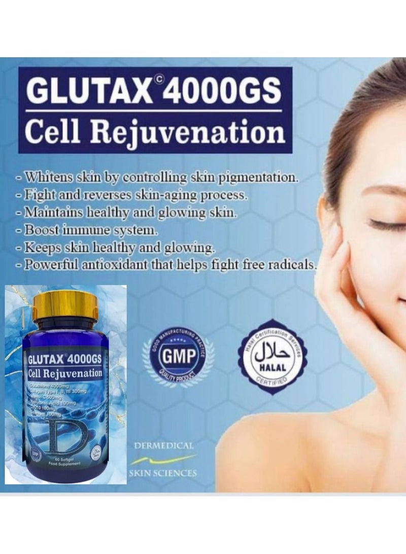Glutax - Cell Rejuvenation - Powerful skin Whitening Capsules - Formulated in Italy - 1 Piece - Image 4