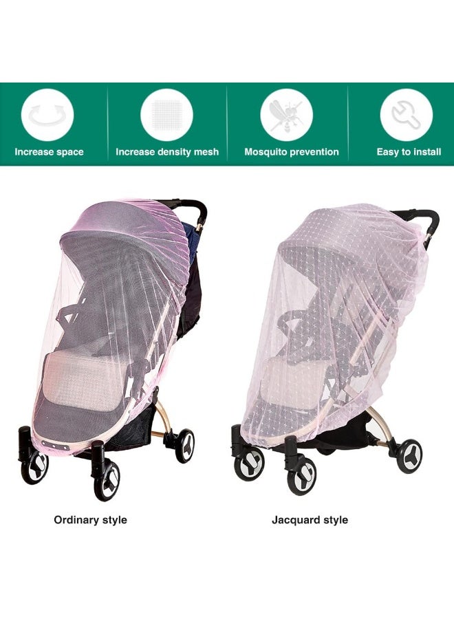 Universal Mosquito Net for Strollers & Prams, Fine Mesh Fabric, Newborn Baby Mosquito Protector for Travel Cots & Cribs - Image 4