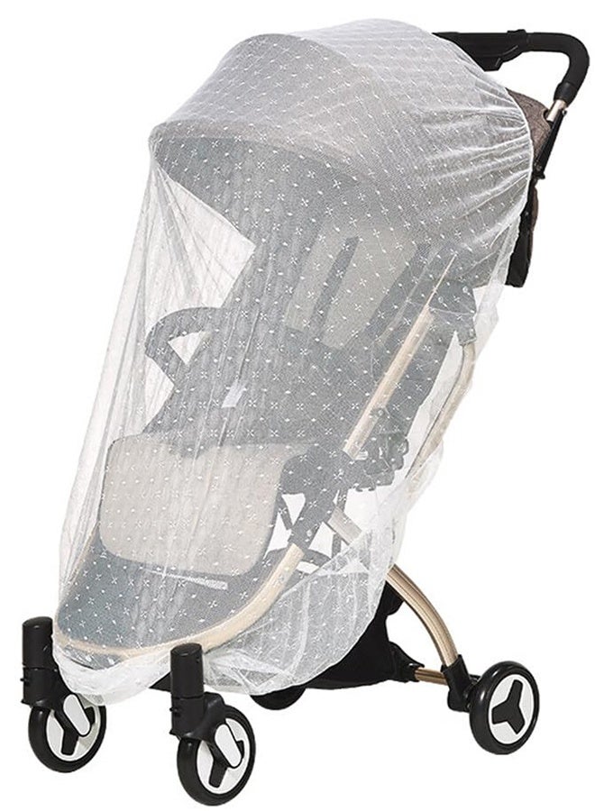 Universal Mosquito Net for Strollers & Prams, Fine Mesh Fabric, Newborn Baby Mosquito Protector for Travel Cots & Cribs - Image 1