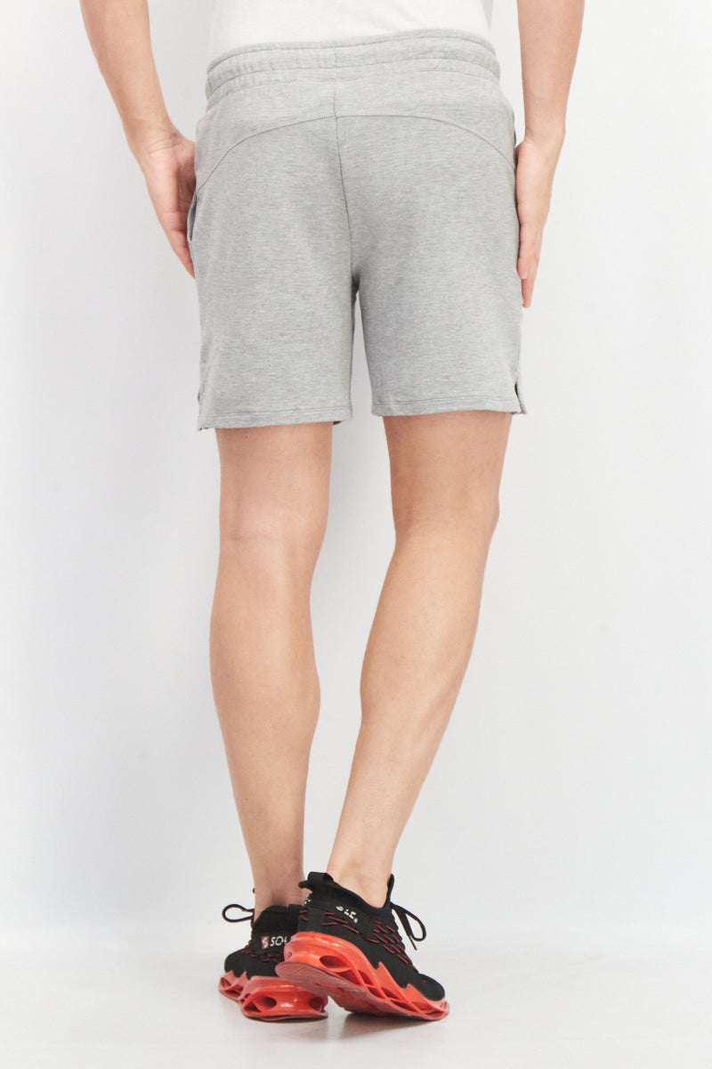 HEAD Men Sportswear Fit Drawstring Heather Training Shorts, Grey - Image 2