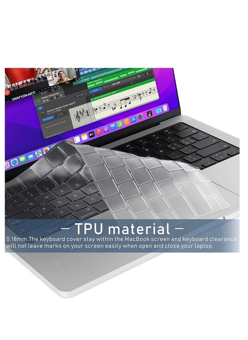 Generic - 3 in 1 Clear Glitter Star Case for MacBook Air 13 Inch 2021 2020 2019 2018 Release A2337 M1 A2179 A1932, Plastic Sparkly Hard Shell Case with Keyboard Cover for MacBook Air M1 2020-2021 with Touch ID - Image 1