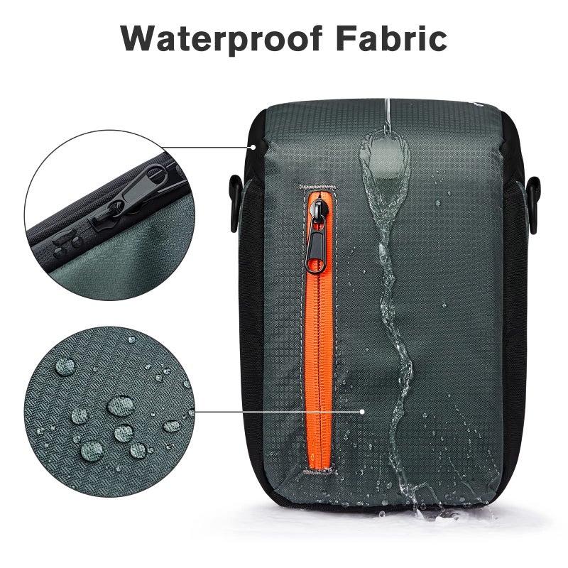 S-ZONE Camera Insert Bag Waterproof Lens Cube Case Compatible with Nikon Canon Sony Fuji for SLR DSLR - Image 4