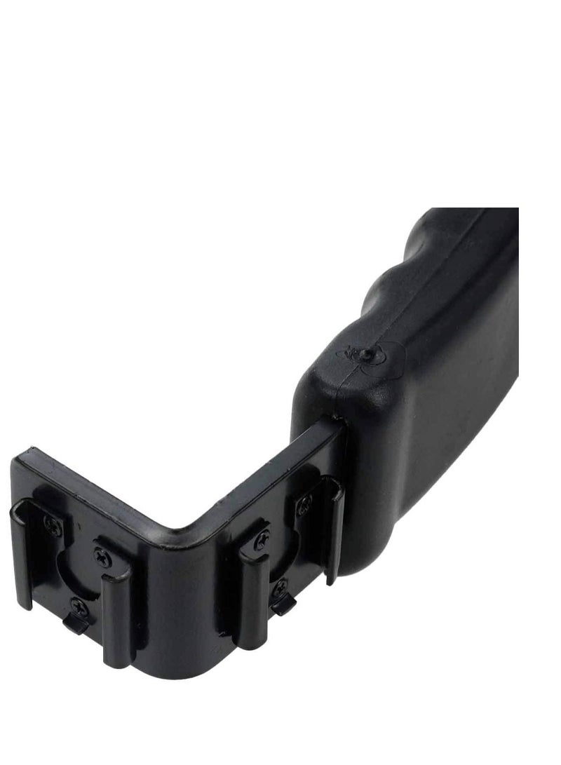 Camera L Bracket Mount Video Grip L Bracket with Cold Shoe Mount 1/4'' Tripod Screw Heavy Duty Padded Hand Grip for DSLR Camera Camcorder - Image 5