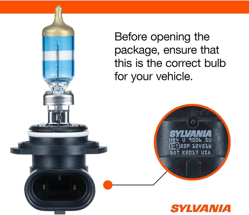 SYLVANIA 9006 SilverStar Ultra High Performance Halogen Headlight Bulb - Brightest Downroad with Whiter Light (2 Bulbs) - Image 3