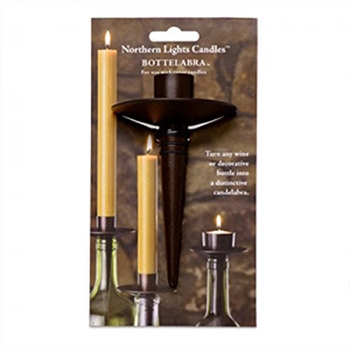 Northern Lights Candles Bottelabra Taper Holder, Pewter - Image 4