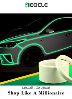 REOCLE Glow in The Dark Tape 0.79inch*10ft/2cm*3m Luminous Emergency Roll Luminescent Safety Egress Markers for Stairs, Walls, Steps, Exit Sign or Theatre Stage Floor  - Image 1