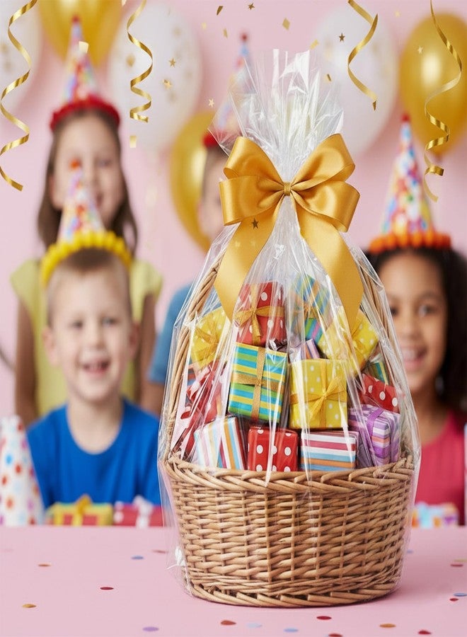 Jadairy Cellophane Bags 24x30 in, 20 Pcs Cellophane Wrap for Gift Baskets (Bows - Image 5