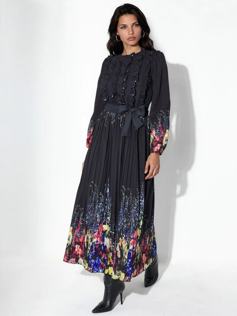 Jennyfer Floral Belted Maxi Dress - Image 2