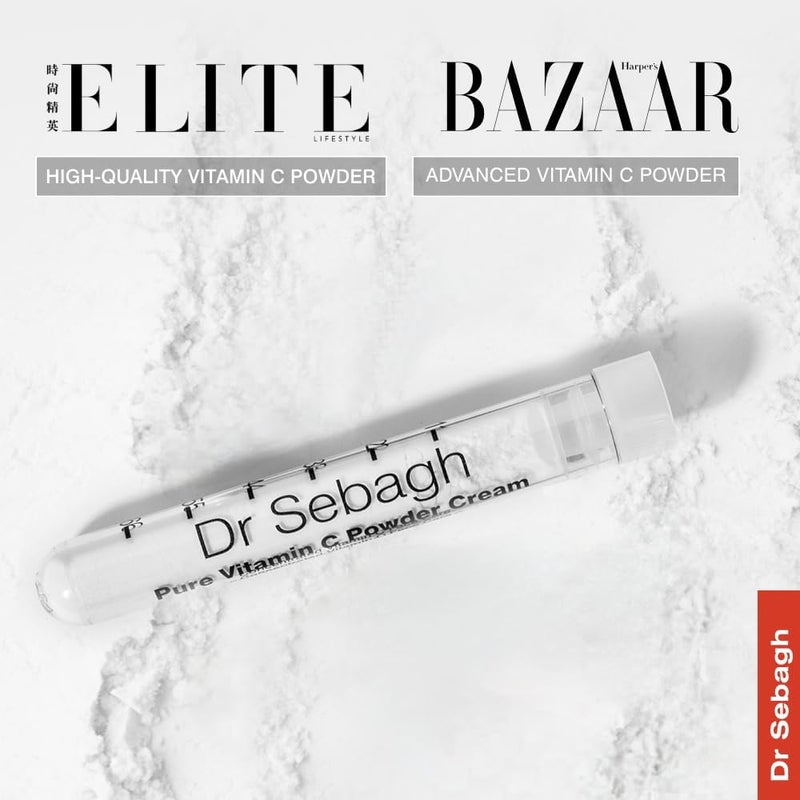 Dr. Sebagh Dr Sebagh Pure Vitamin C Powder Cream Travel Size 195 g Unique PowdertoCream Formula Award Winning Improves Complexion Reduces Discoloration Enhances Collagen Lightweight Refreshing - Image 2