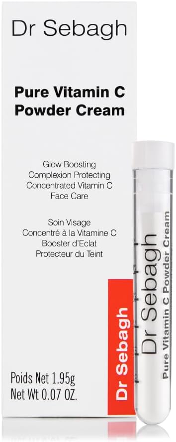 Dr. Sebagh Dr Sebagh Pure Vitamin C Powder Cream Travel Size 195 g Unique PowdertoCream Formula Award Winning Improves Complexion Reduces Discoloration Enhances Collagen Lightweight Refreshing - Image 1