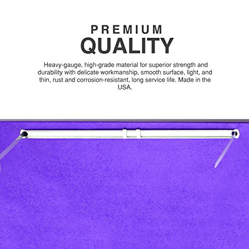OLYMPX 50 Pcs of 3” Capacity Premium Metal Prong Paper Fastener Complete Set, 8.5 Inch Base with Standard 2-Hole Punch Compressor for Paper File Folder, 50 per Box - Image 4
