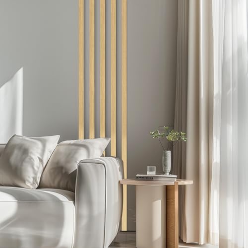 Lunghaa Peel and Stick Metal Finish Molding Trim, Stainless Steel Strip for Wall, Mirror Frame, Fireplace and Craft Decoration (Brushed Gold, 19.7 ft x 0.6 in) - Image 2