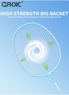 GROIC 2 Pieces Badminton Set,Outdoor sports set,Badminton Set Including 1 Badminton Bag,2 Rackets,3 badminton balls,2 Replacement Grip Tapes  - Image 3