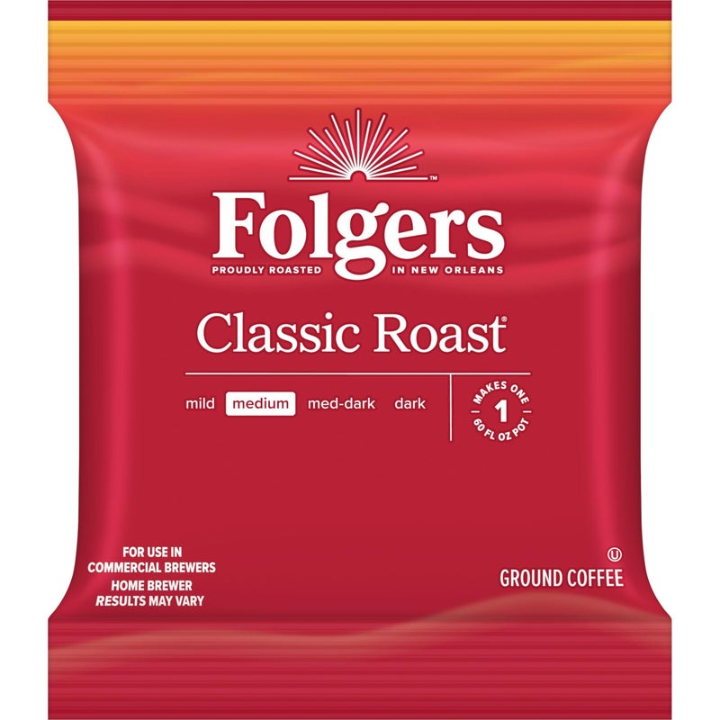 Folgers Classic Roast Medium Roast Ground Coffee 4215 Ounce Fraction Packets frac Packs - Image 3