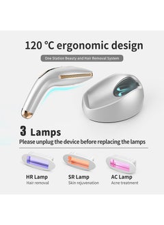 Generic Deess GP590 Plus Ice Painless Hair Removal Device With Three Lenses, One For Body Hair, One For Removing Wrinkles And Tightening The Skin, And One For Removing Acne  - Image 2