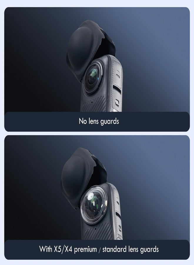 MxSpvce Insta 360 X4 Screen Protector for Insta360 X4 Accessories, Silicone Design insta 360 X4 Lens Cap for insta 360 X4 Accessories - Image 2