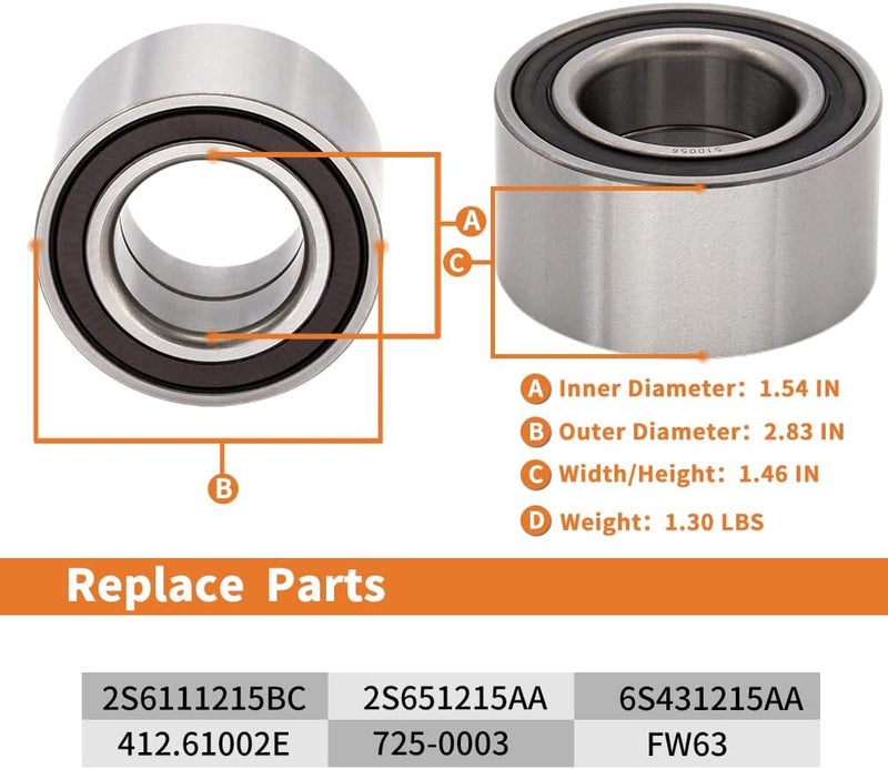 SimpliAuto Pair 510056 Front Wheel Bearing and Hub for Ford Focus, Fiesta, and Mazda - Image 5