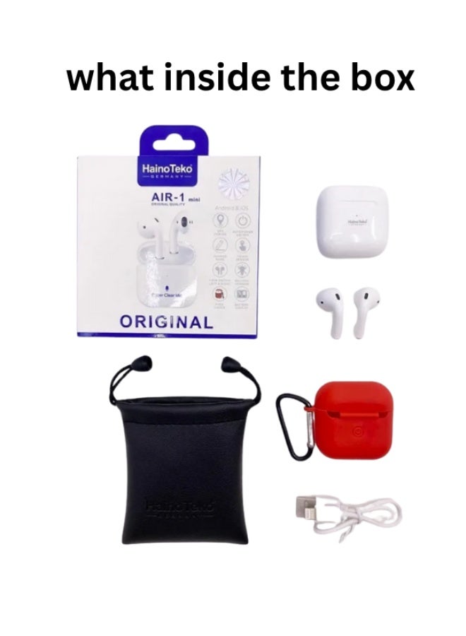 Haino Teko Air1 Mini Earbuds | Gaming Earbuds with Super Bass, Hands-Free Mic, True Wireless Bluetooth, Comfortable Fit, Long Battery Life | Ideal for Music, Gaming, Calls | Compatible with iOS & Android - Image 3